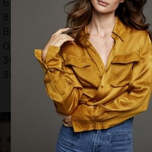 & Other Stories Mustard Blouse
